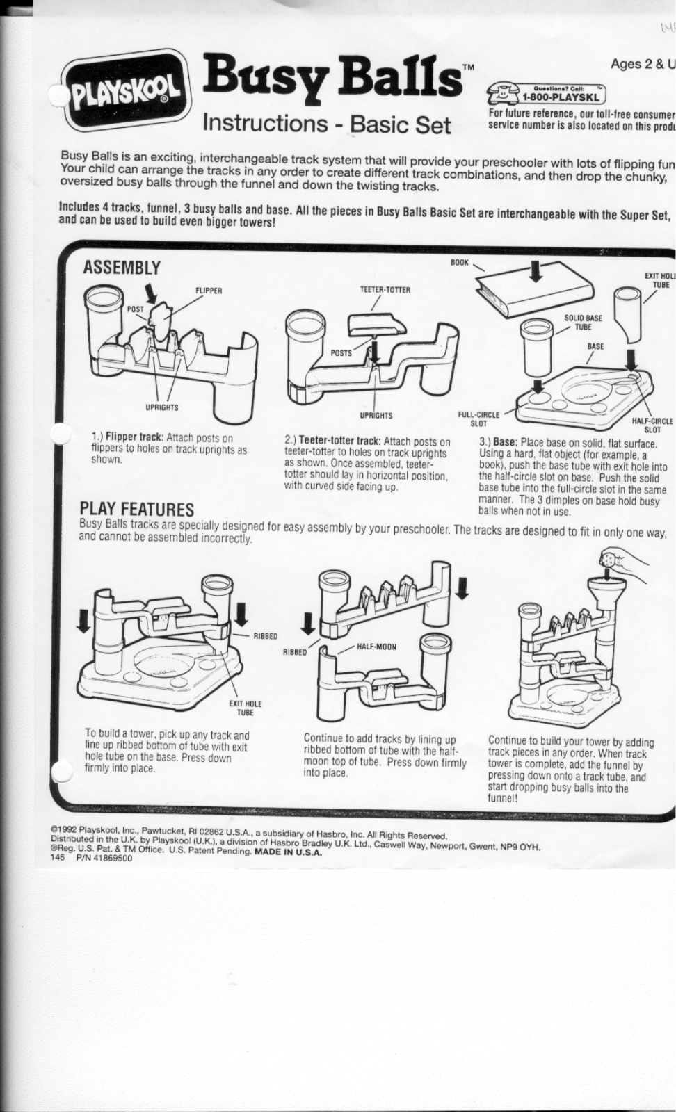 HASBRO Busy Balls-Basic Set User Manual