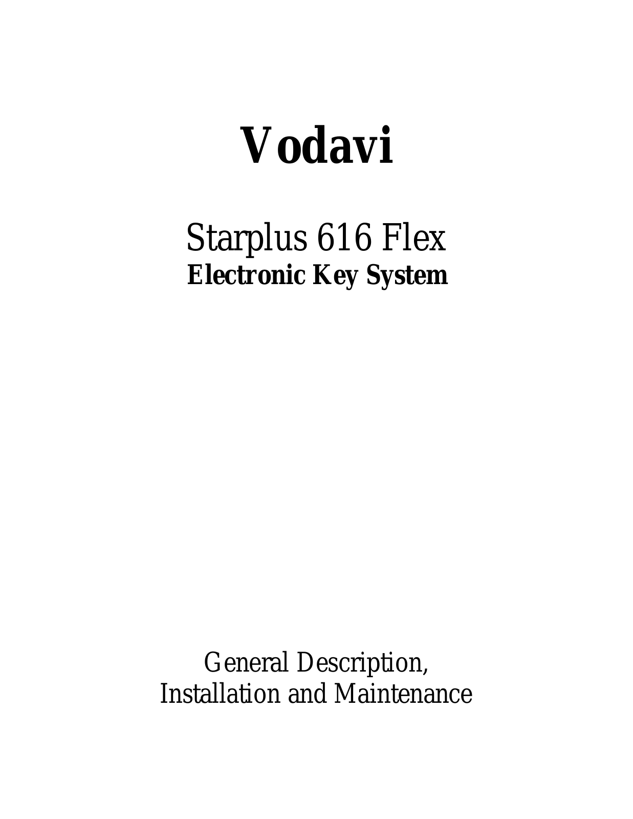 Vodavi 616 FLEX User Guide