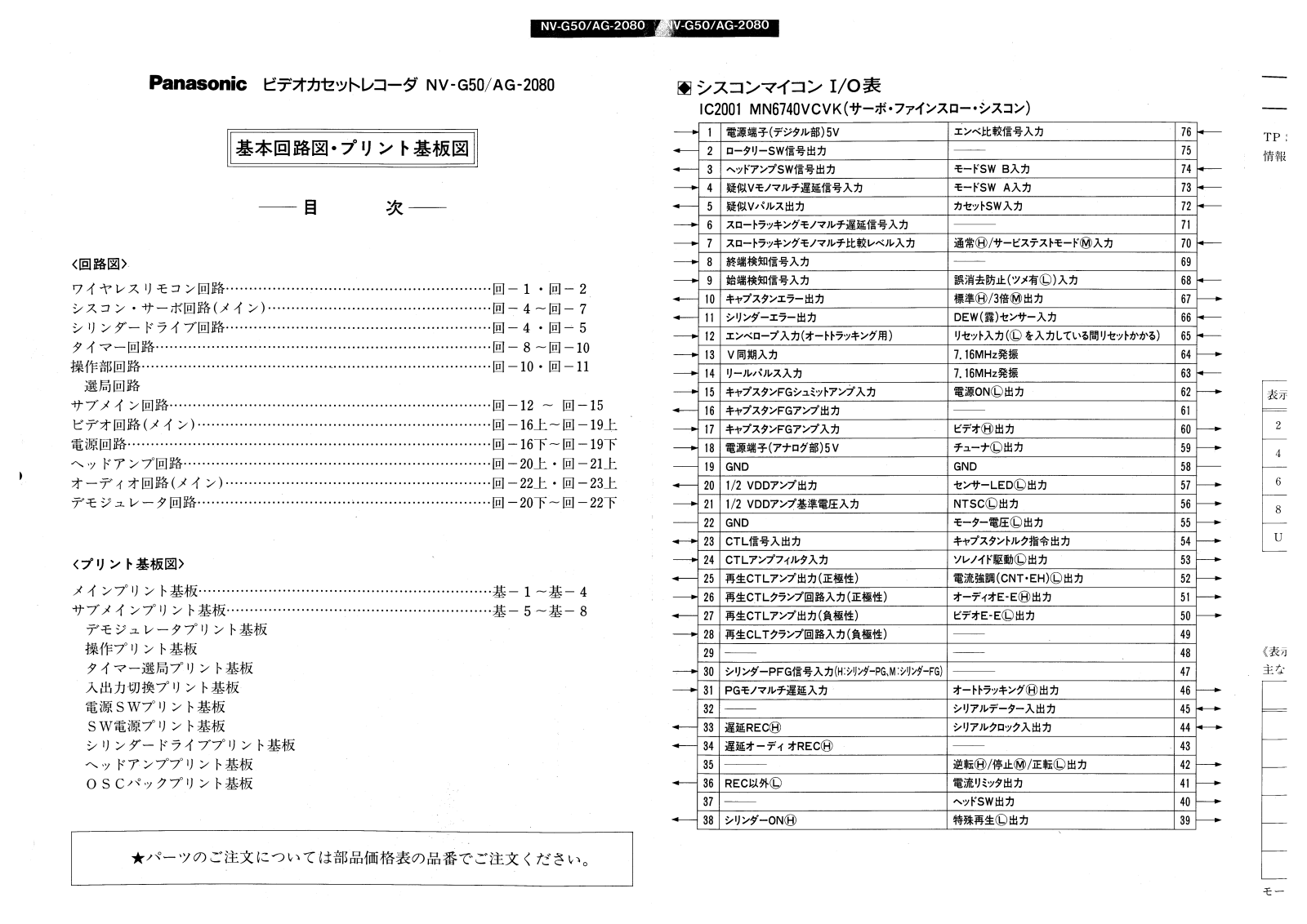 Panasonic nv-g50, ag208 Service Manual