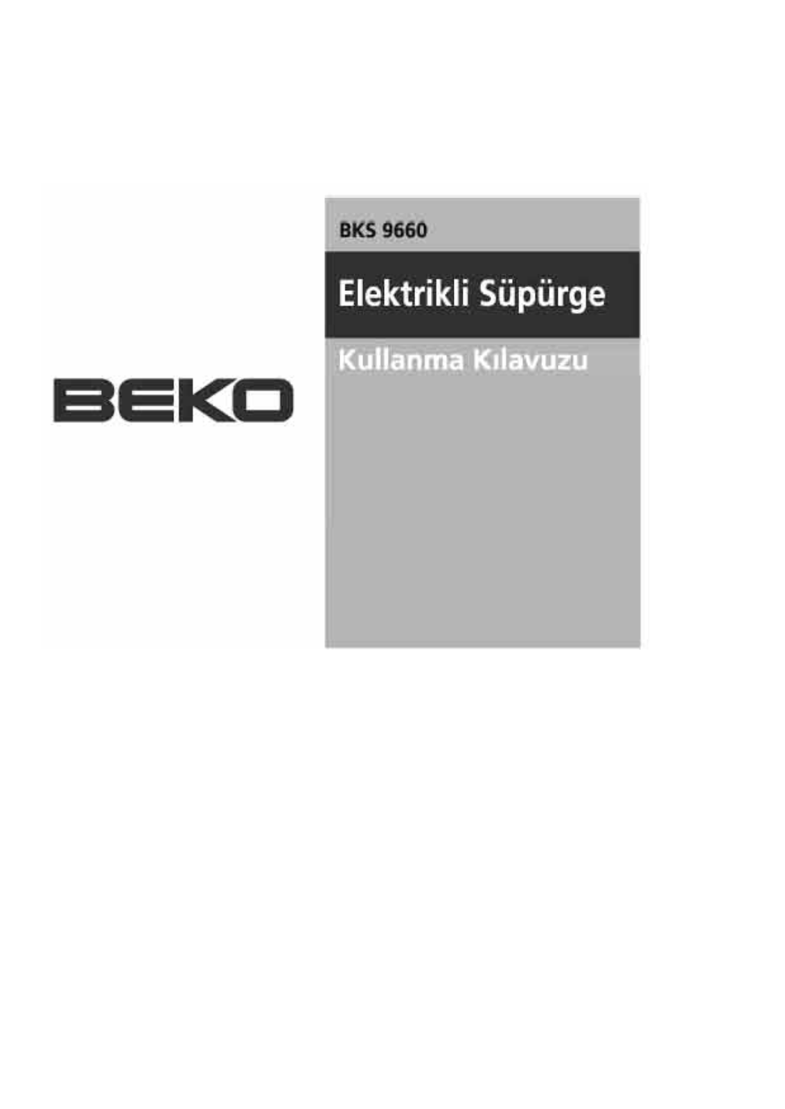 Beko BKS 9660 User Manual