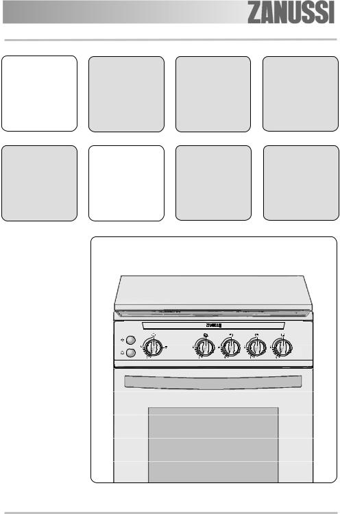 Zanussi ZCG568GW1 User Manual