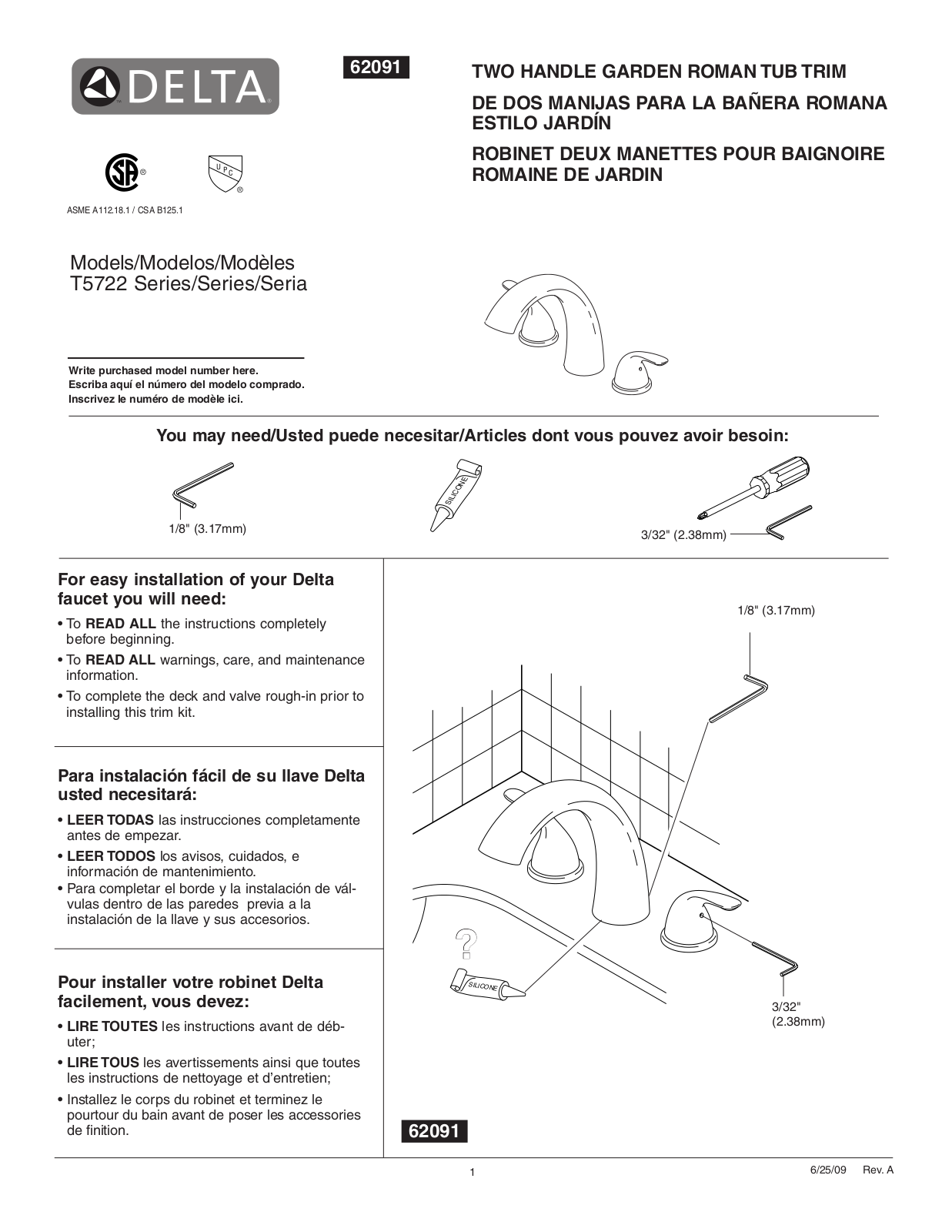 Factory Direct Hardware T5722 User Manual