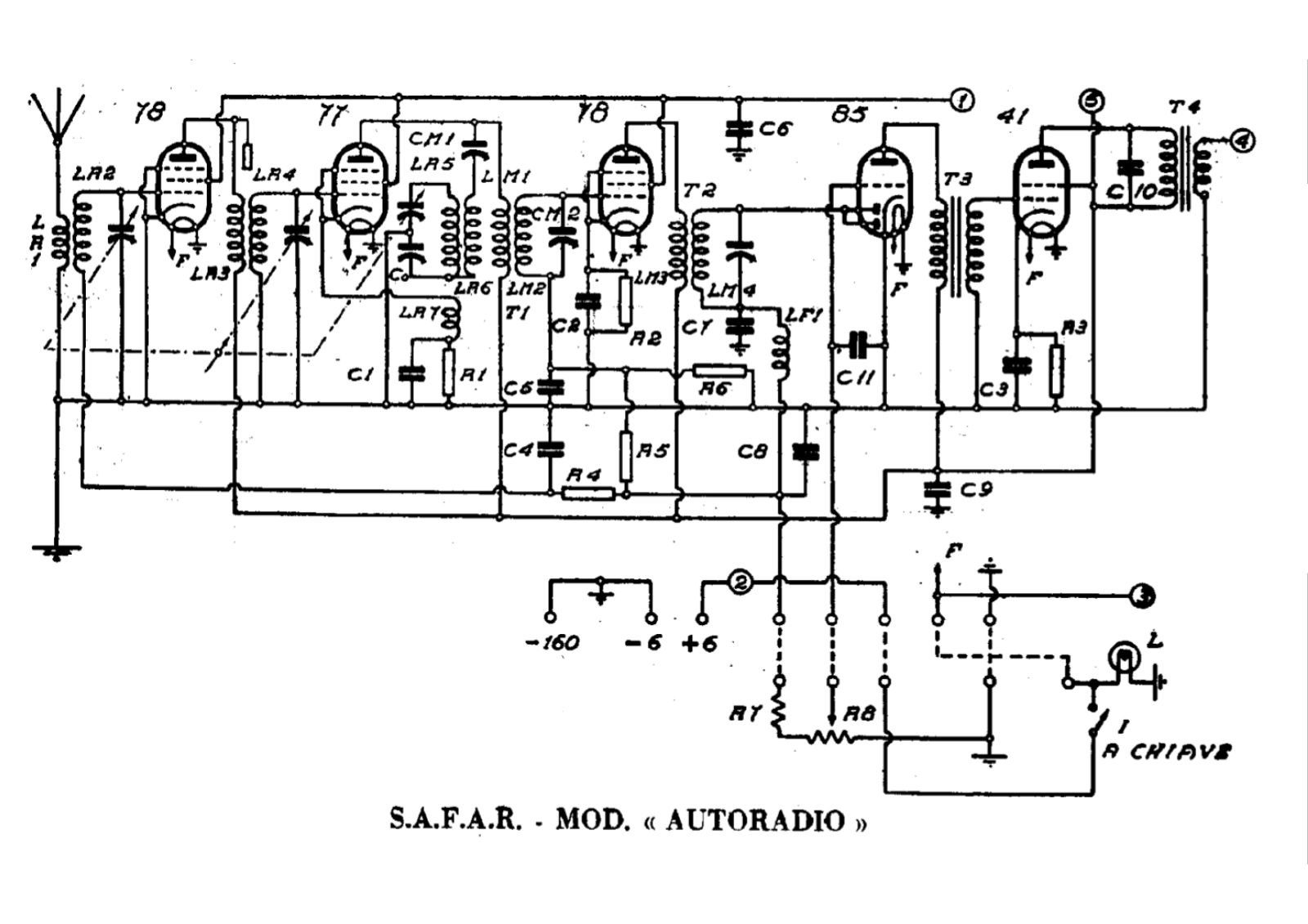 Safar autoradio schematic