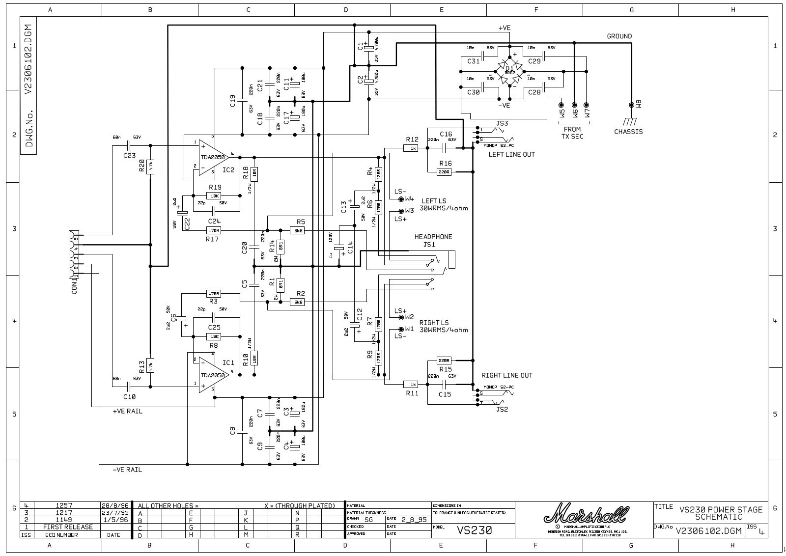 Marshall v230 schematic