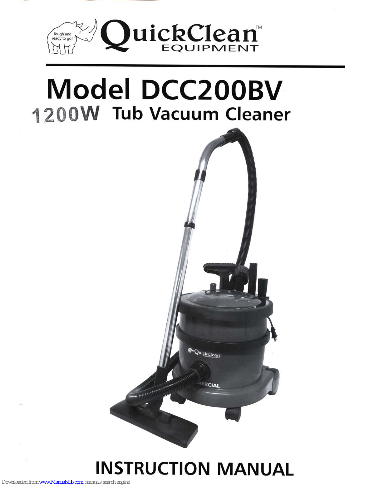 QuickClean DCC200BV Instruction Manual - ManualMachine.com