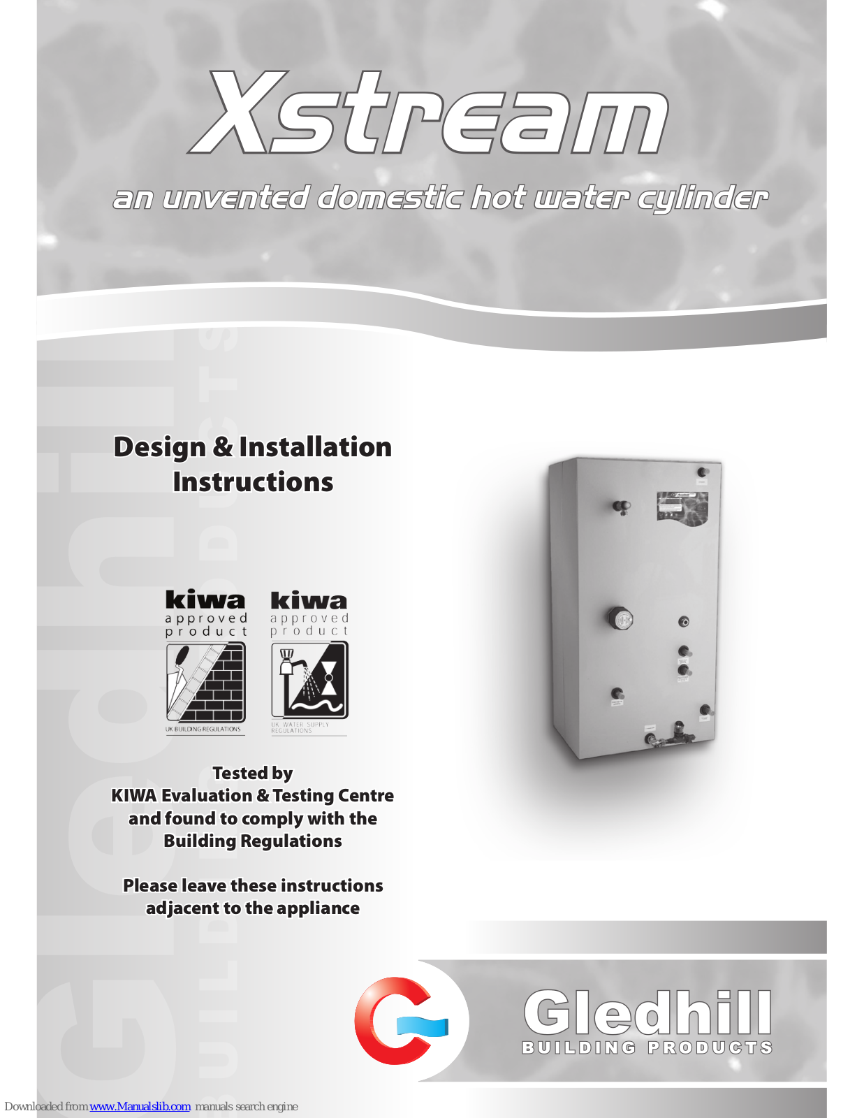 gledhill Xstream Installation Instructions Manual