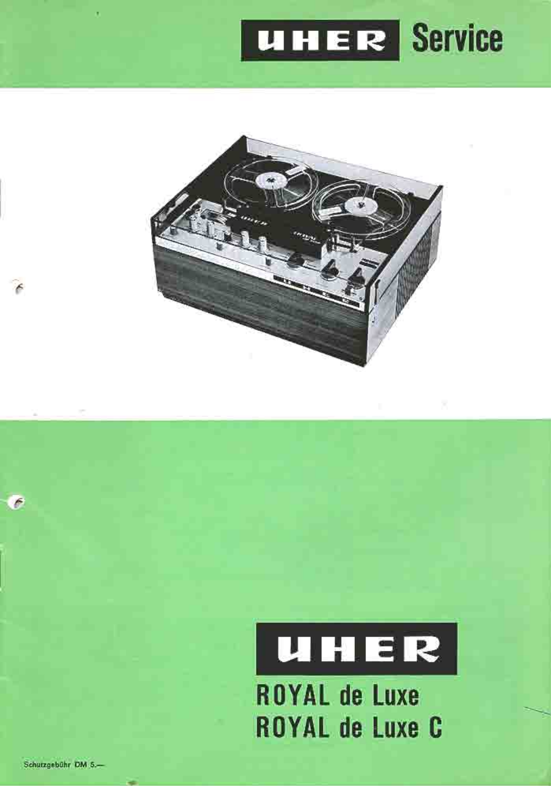 Uher 10000-Royal-de-Luxe Service Manual