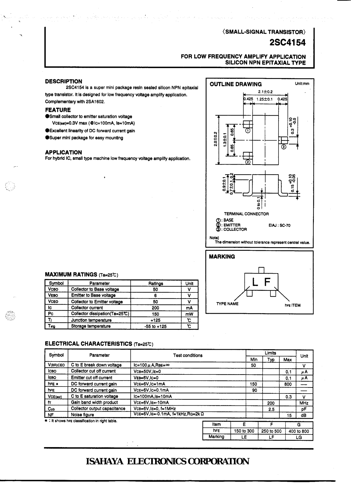Datasheet 2sc4154 Datasheet - ManualMachine.com
