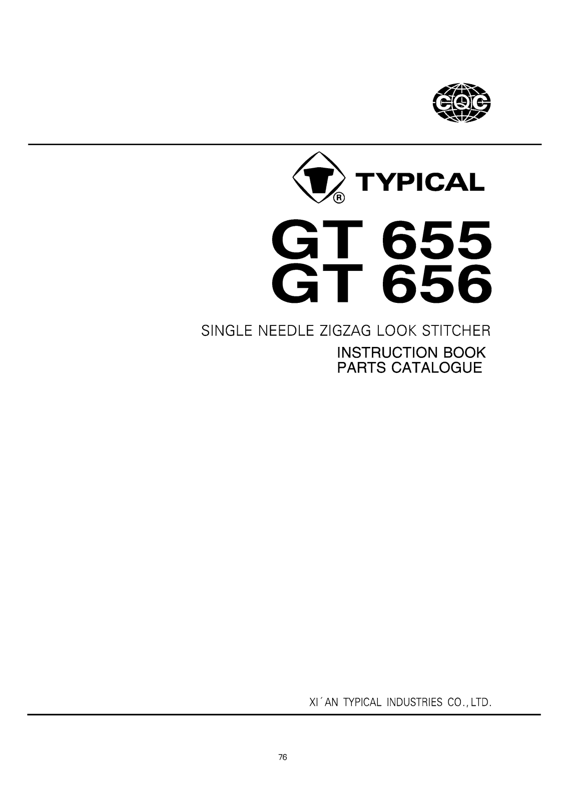 Typical GT655, GT 656 User Manual