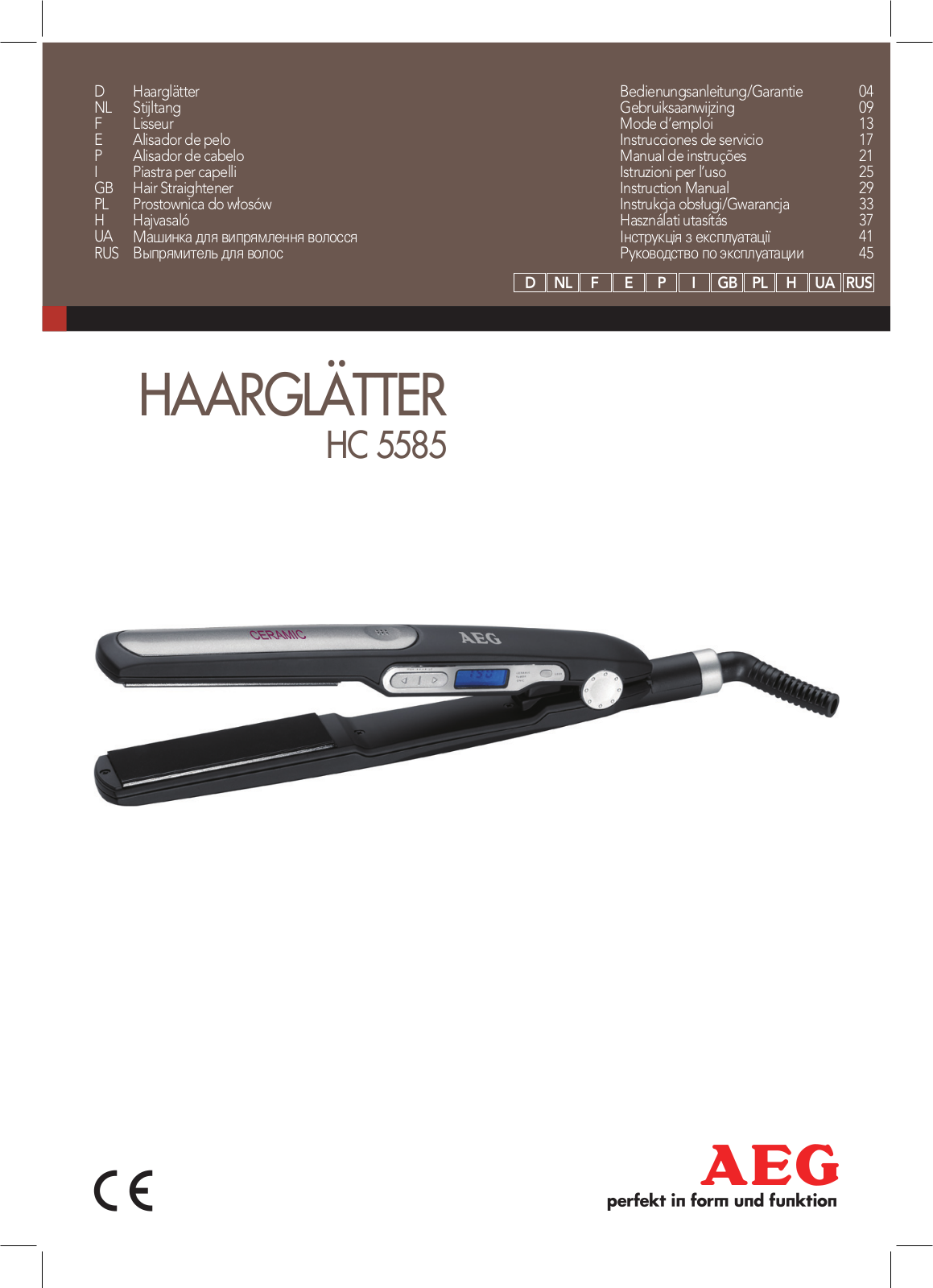 AEG HC 5585 User Manual