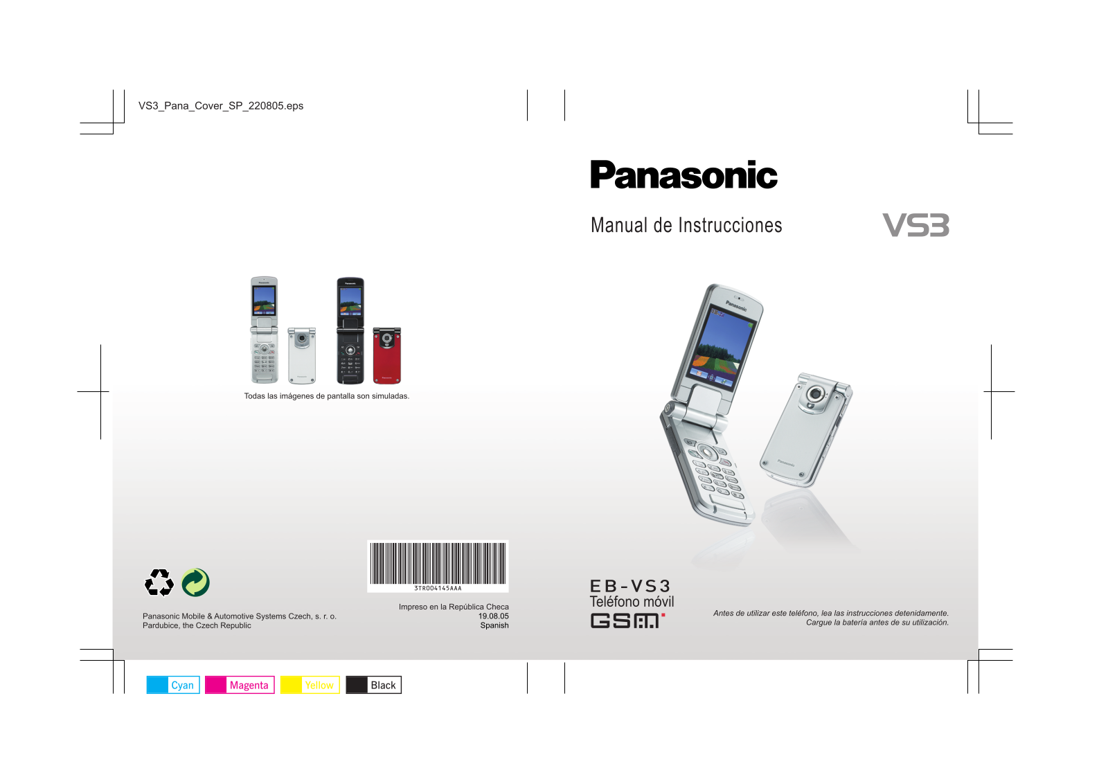 Panasonic EB-VS3 Instructions Manual