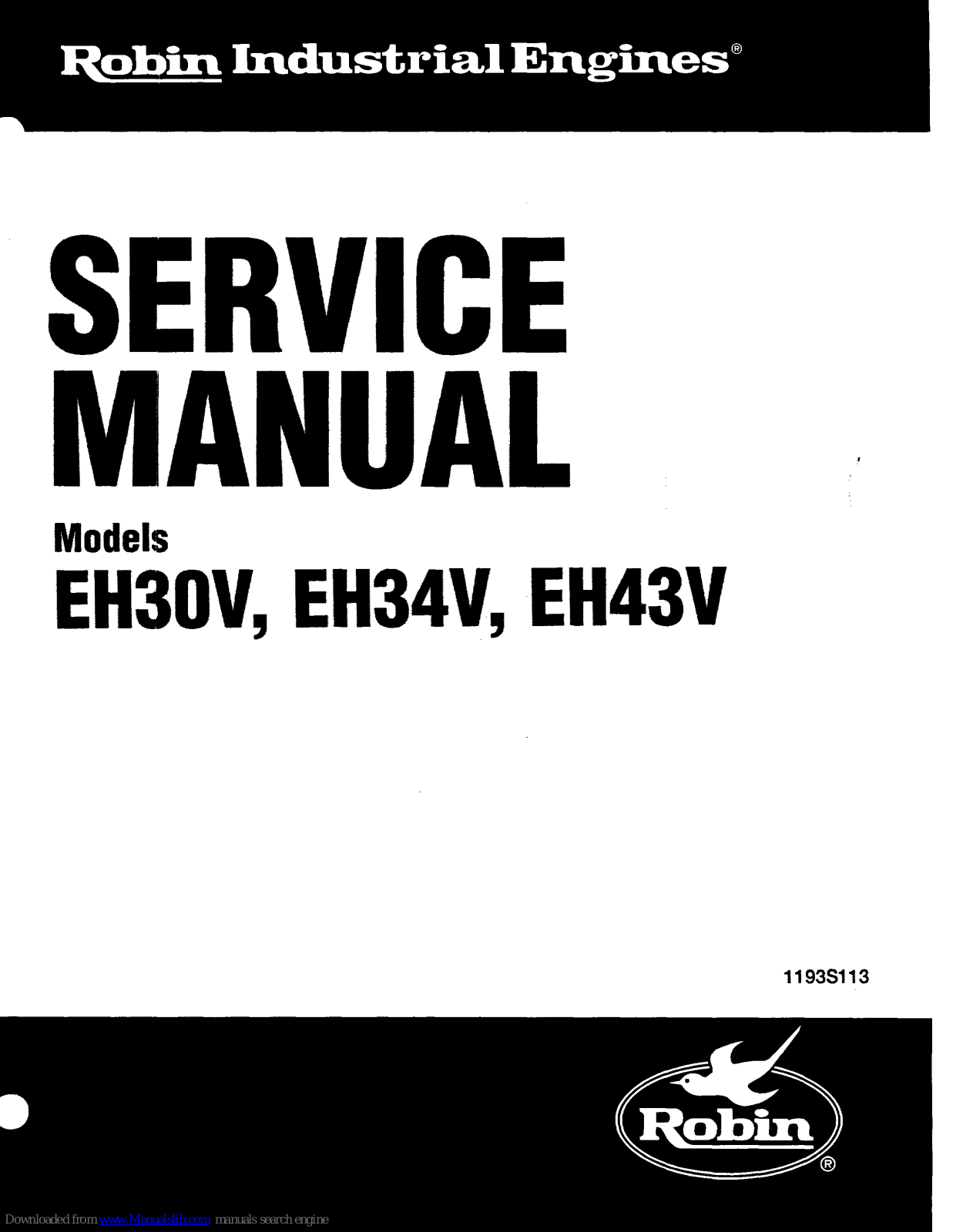 Robin EH30V, EH43V, EH34V Service Manual - ManualMachine.com