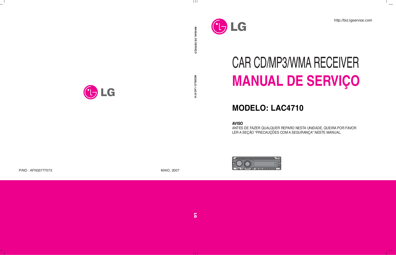 LG LAC-4710 Service manual