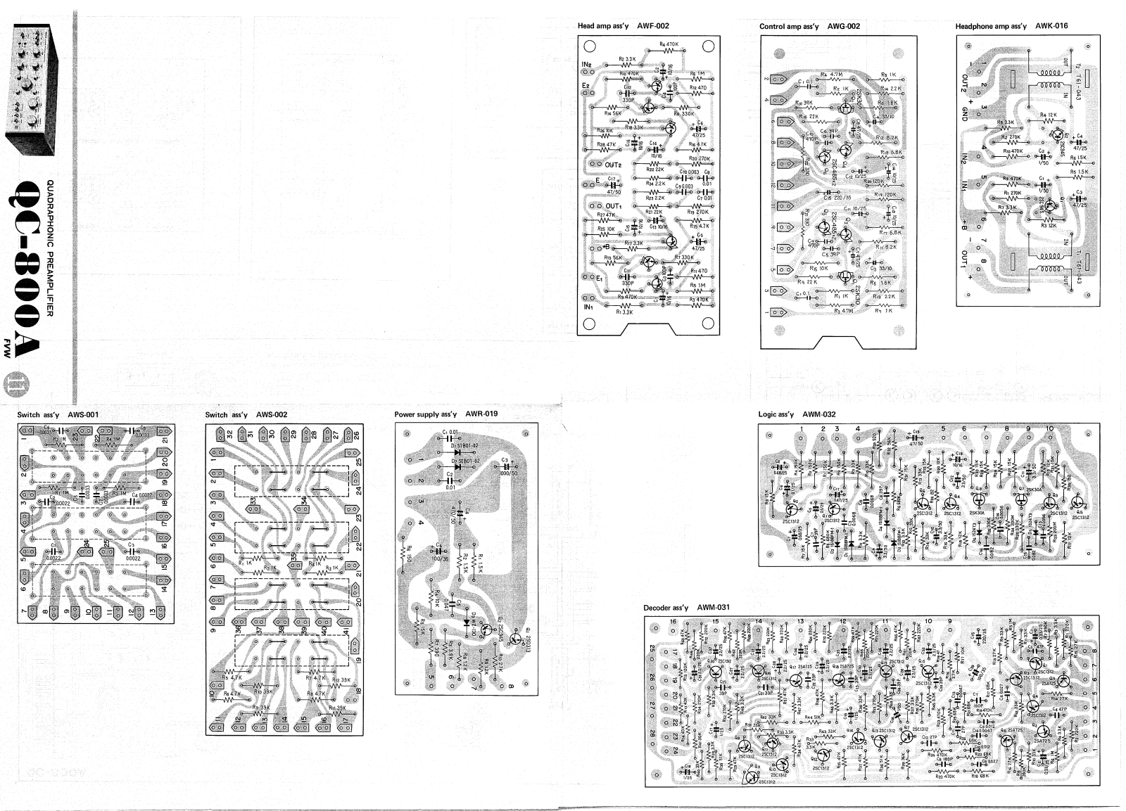 Pioneer QC-800-A Schematic