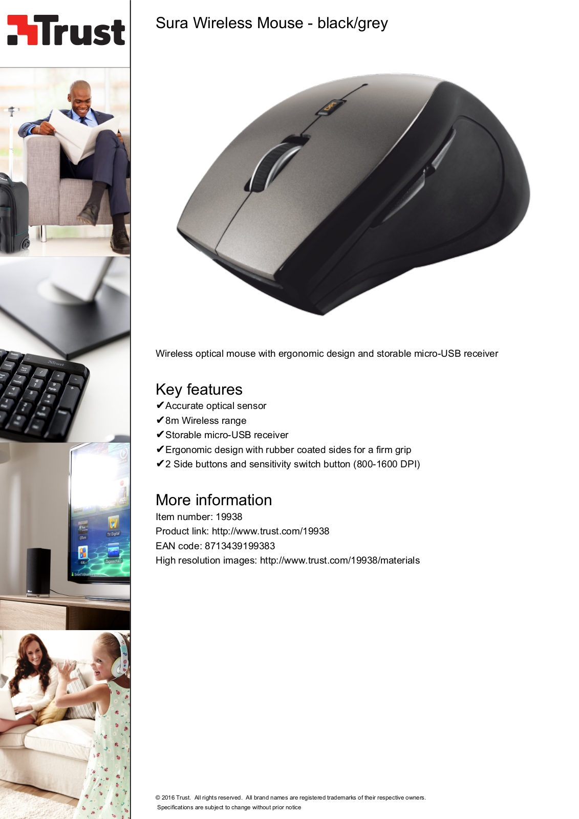 Trust Sura Wireless Mouse User Manual