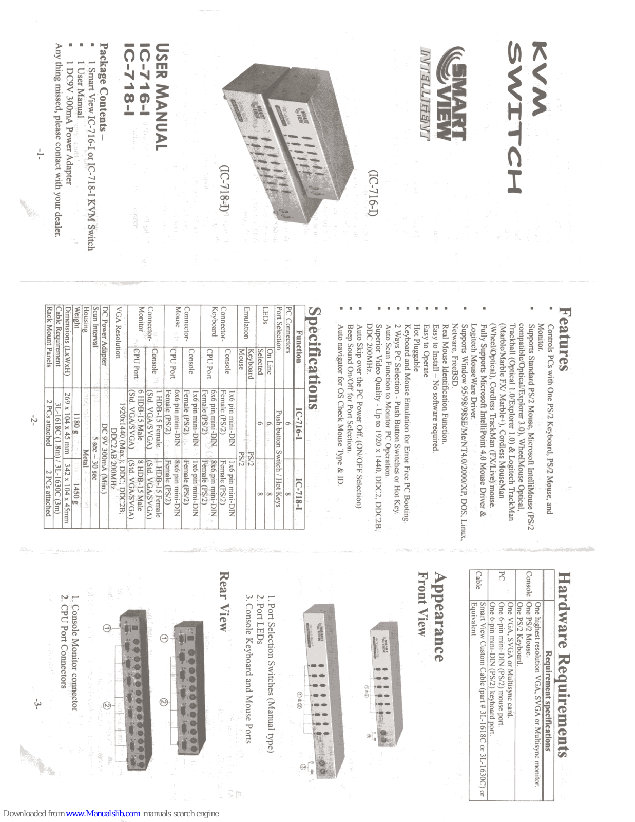 Smart view IC-716-1, IC-718-1, IC-716-I, IC-718-I User Manual - ManualMachine.com
