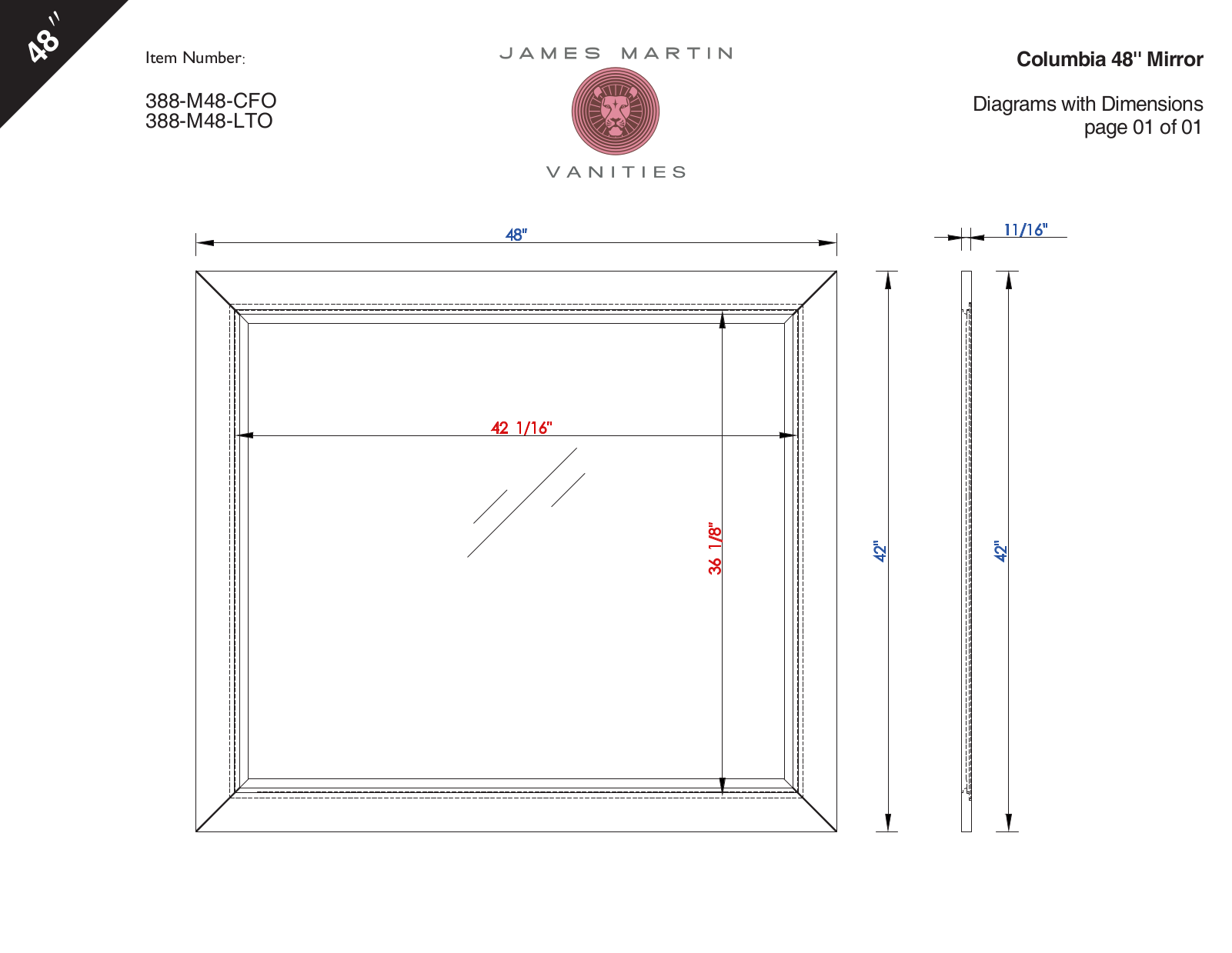 James Martin 388M48LTO, 388M48CFO User Manual