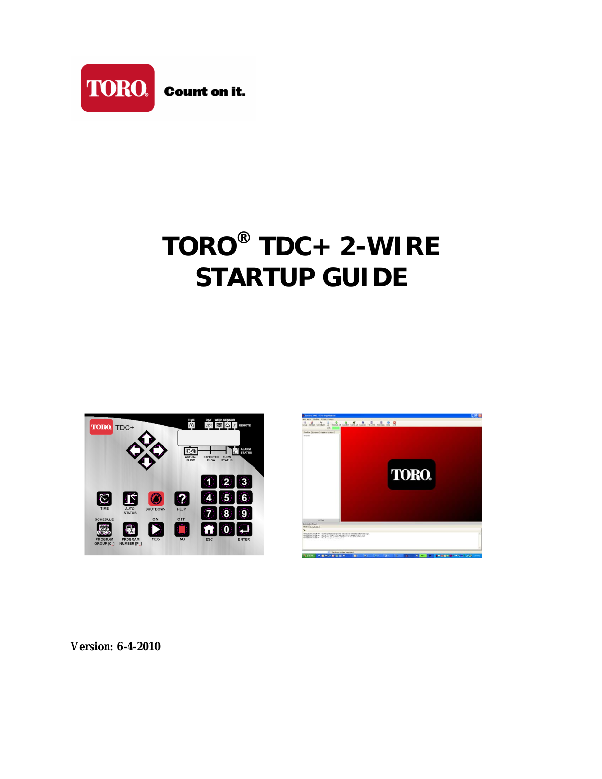 Toro TDC+ Startup Manual