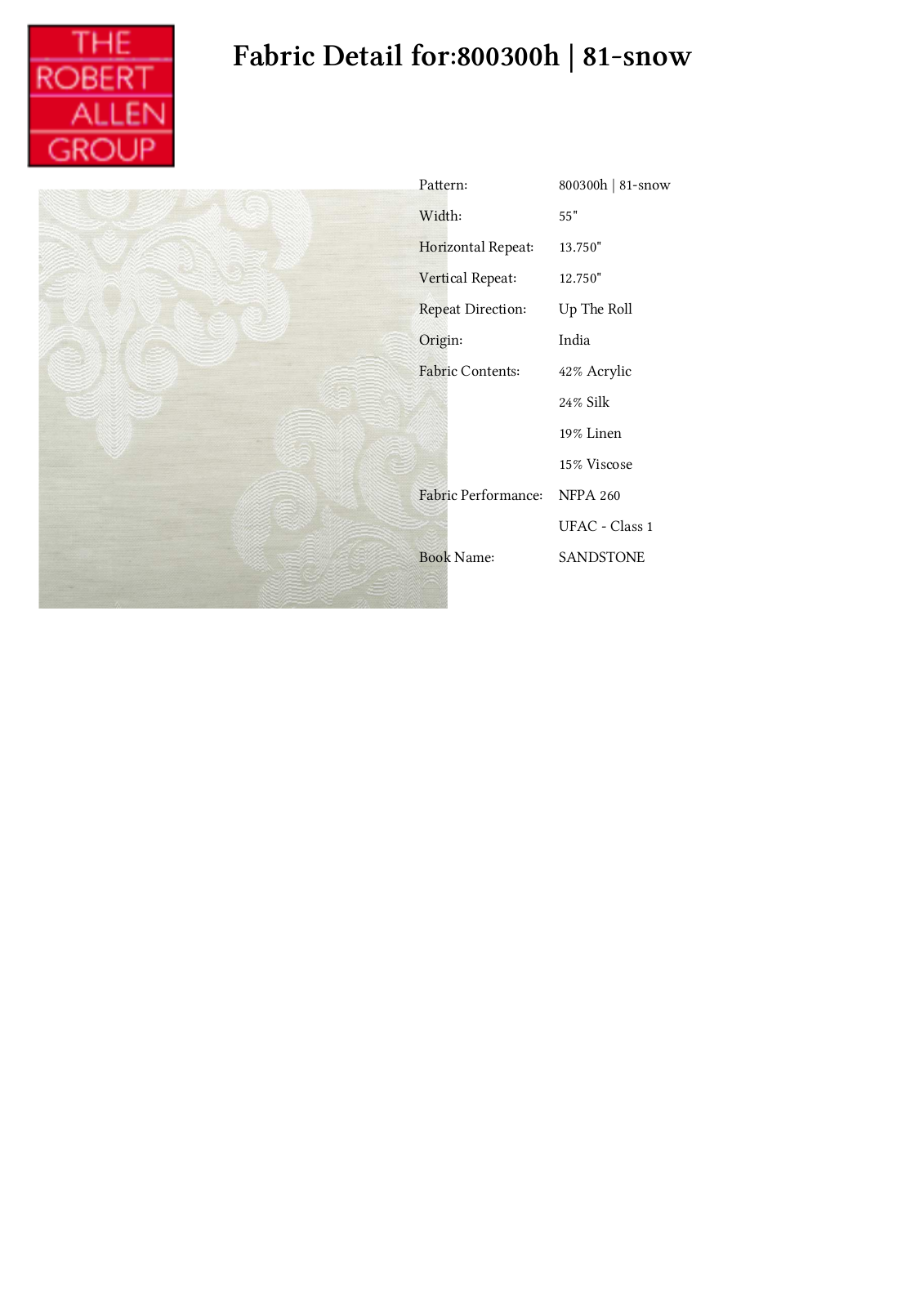 Duralee CRAL6893 Specifications - ManualMachine.com