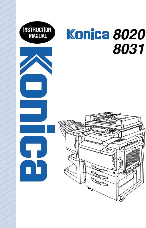 Konica minolta 8031, 8020 User Manual