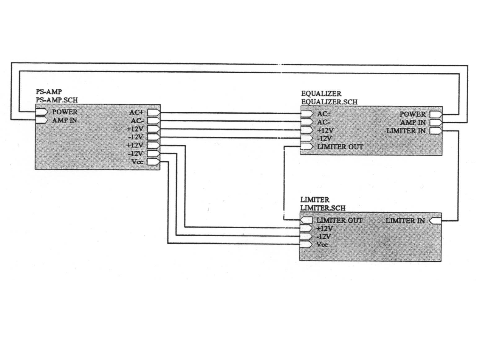 JAMO E8SUB Schematic