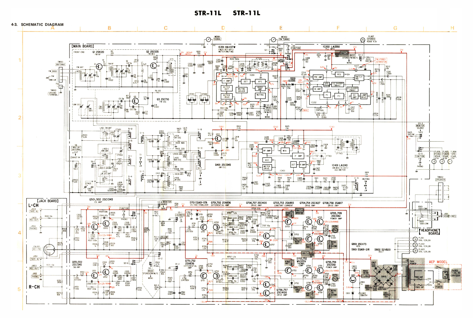 Sony STR-11L Schematic