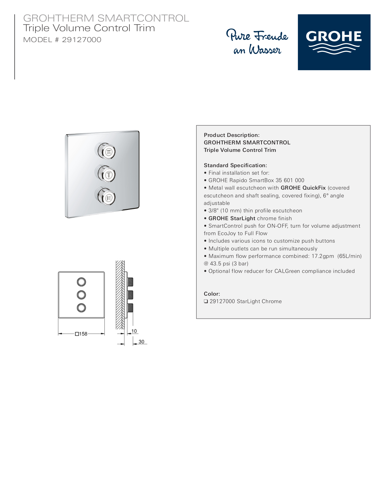 GROHE HBZM1149 Specifications - ManualMachine.com