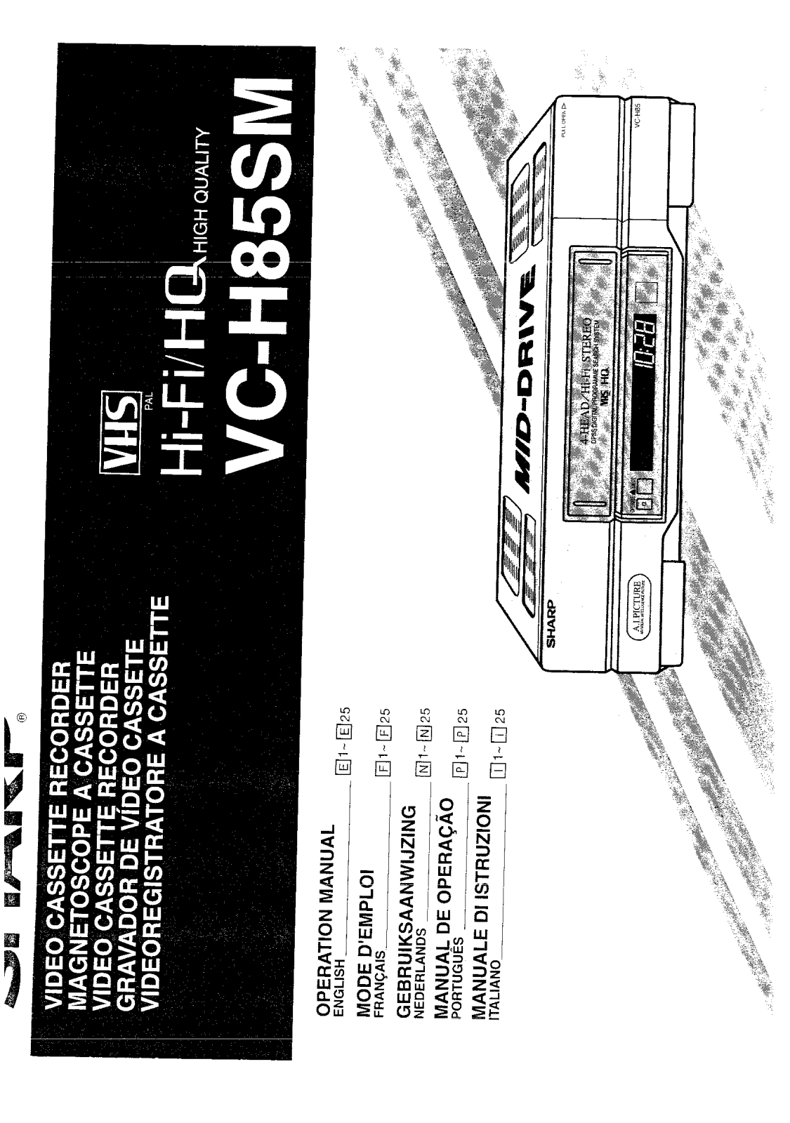 Sharp VC-H85SM User Manual