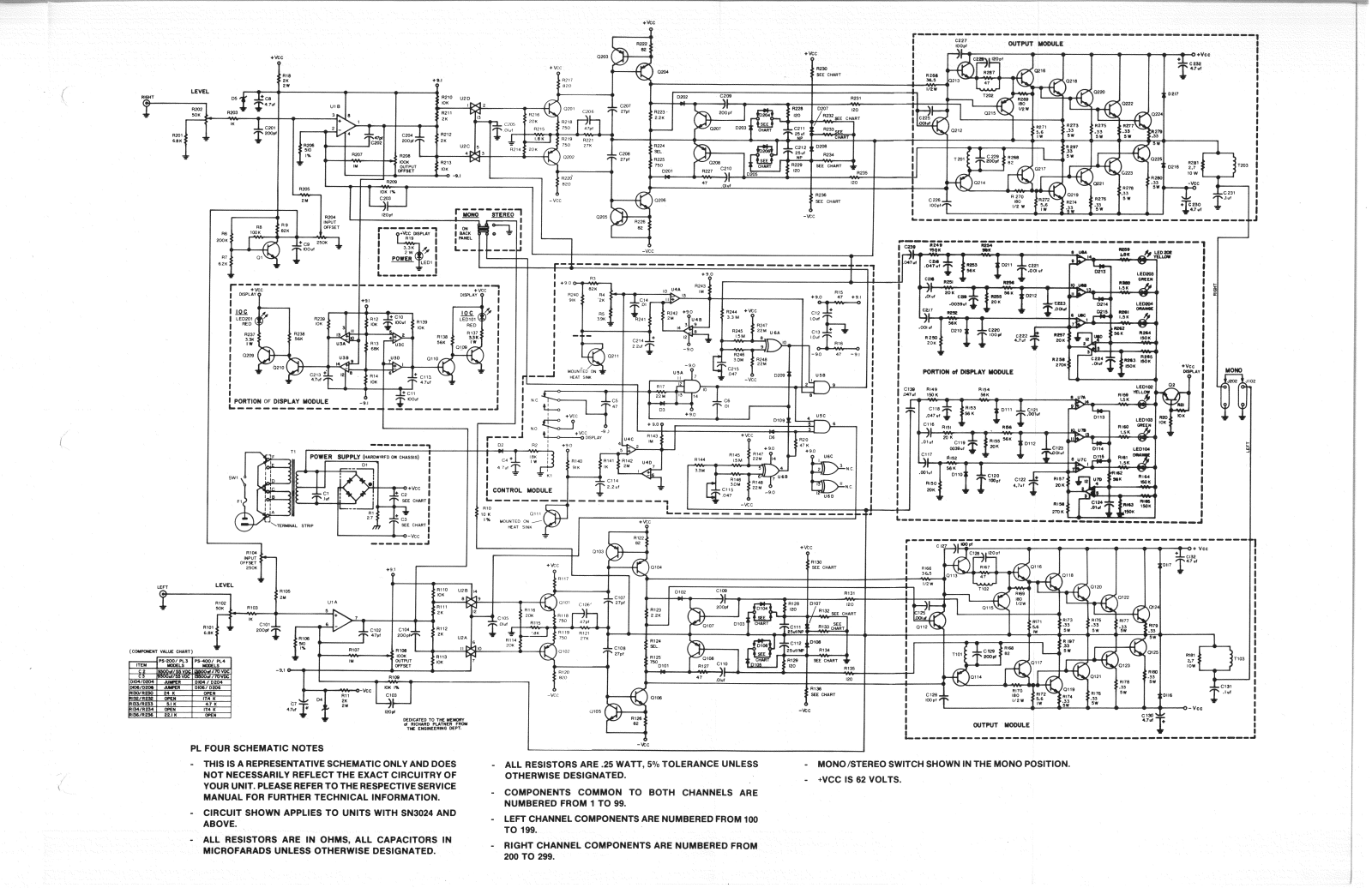 Crown PL4 Schematic