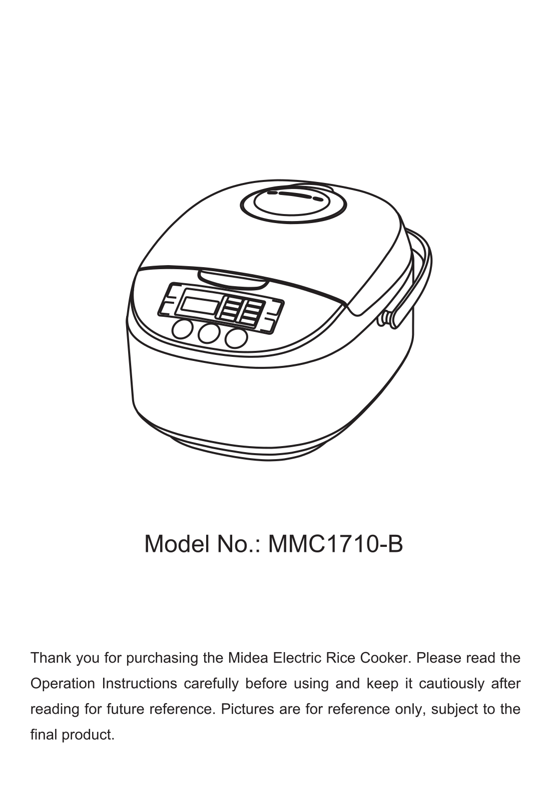 Midea MMC1710-B User Manual