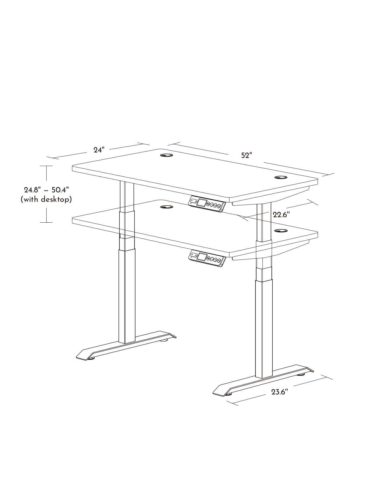 hoo HOAC1008 Dimensions - ManualMachine.com