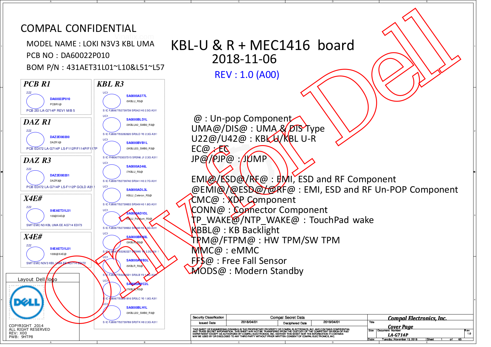 Compal LA-g714p Schematic