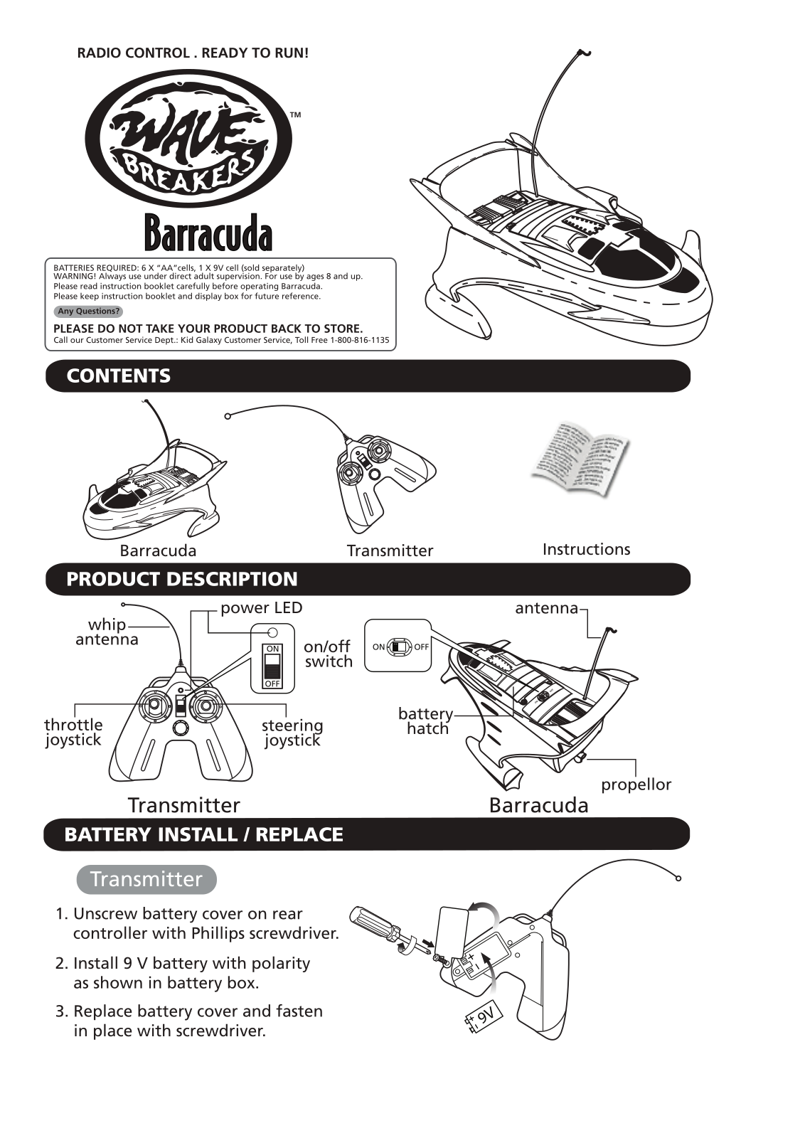 Kid Galaxy BOAT7T User Manual