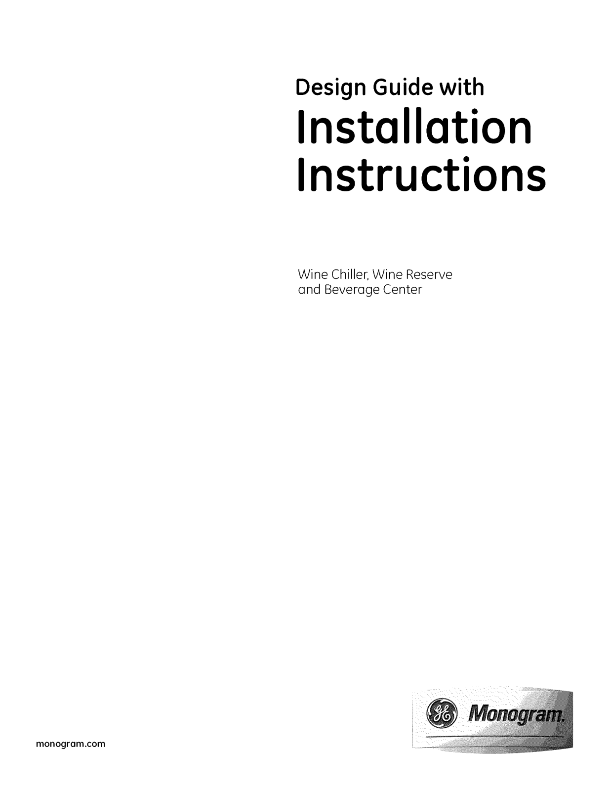GE ZDBI240WBII, ZDBI240WIIA, ZDBR240PBBS, ZDWI240WBII, ZDWI240WIIA Installation Guide - ManualMachine.com