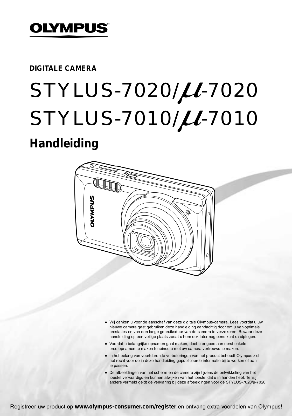 Olympus STYLUS-7020, µ-7020, STYLUS-7010, µ-7010 User Manual