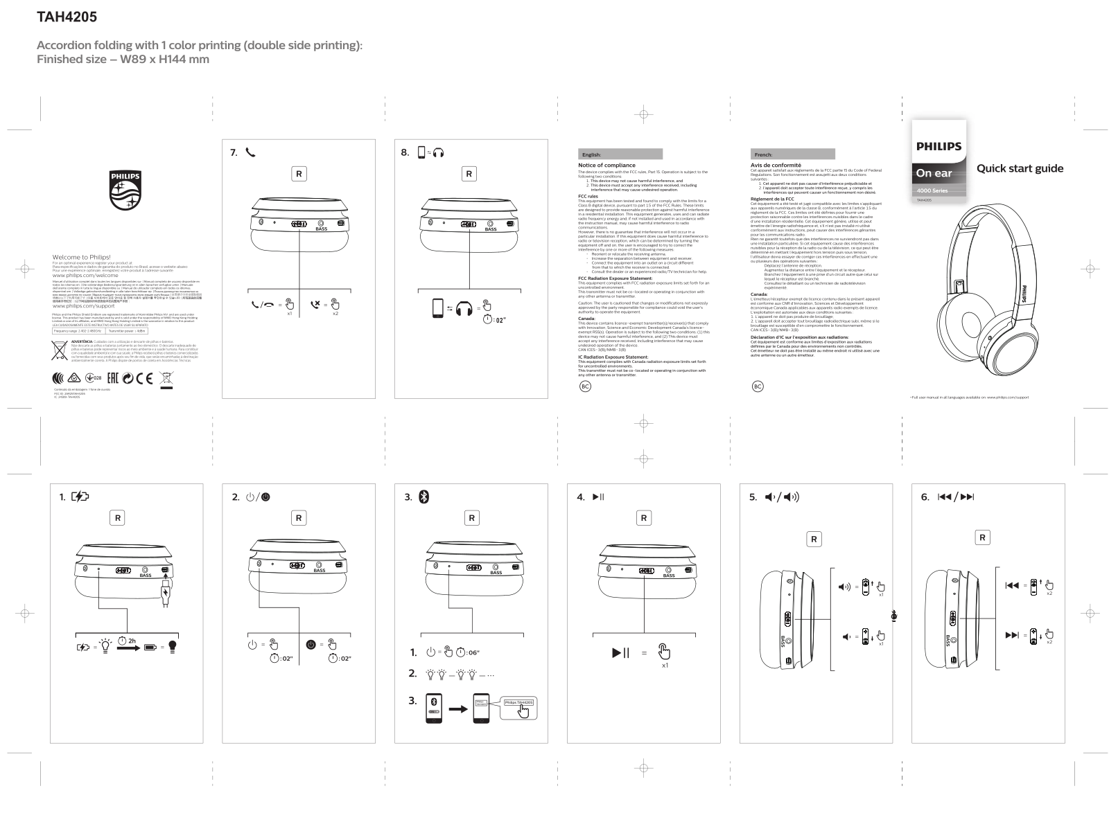 Philips TAH4205BK/00 Quick Start Guide