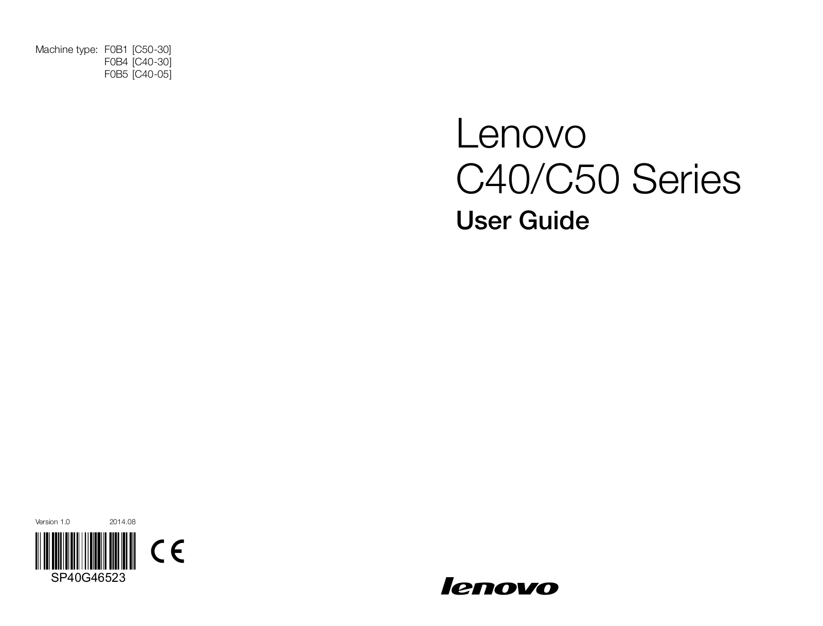 Lenovo C50, C40 User Manual