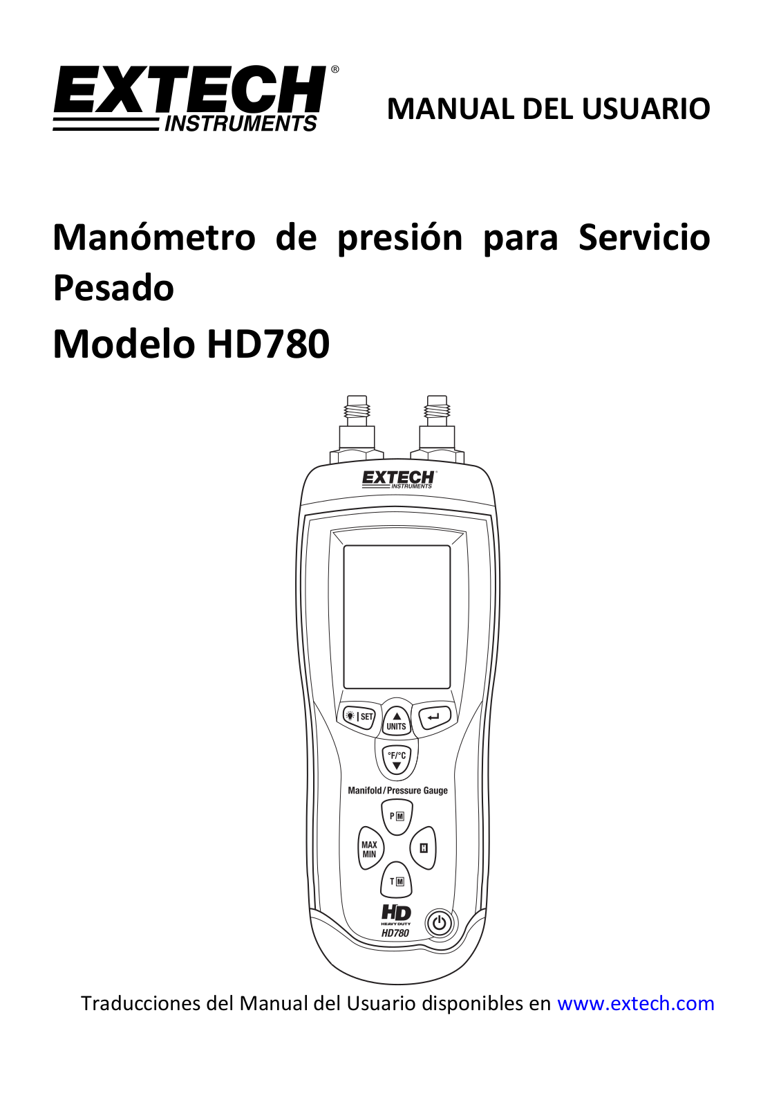 Extech HD780 User Manual