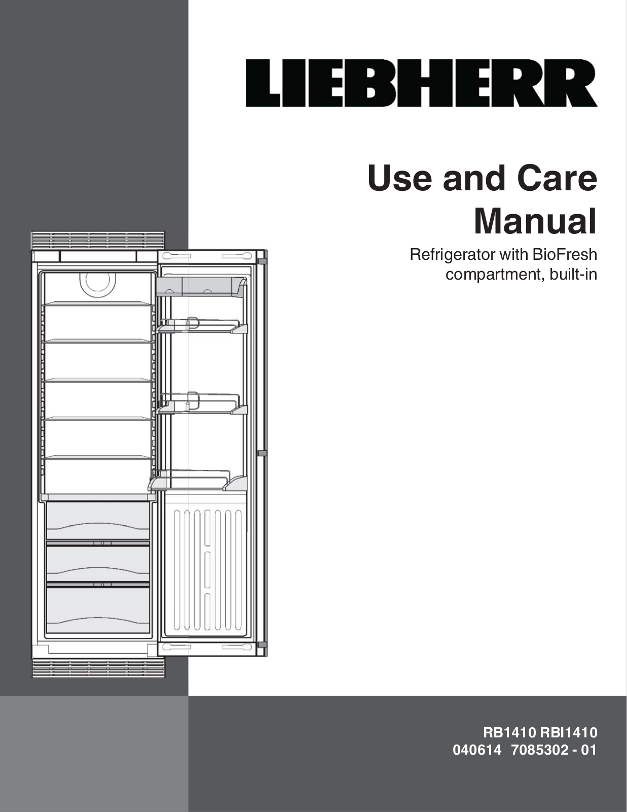 Liebherr RB1410 User Manual