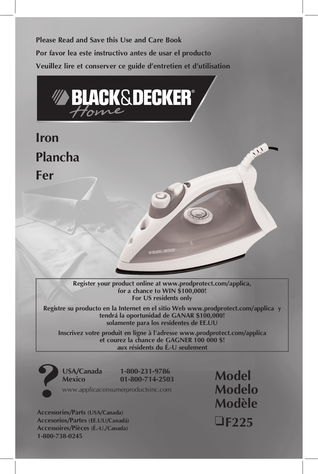 Black & Decker F225 User Manual