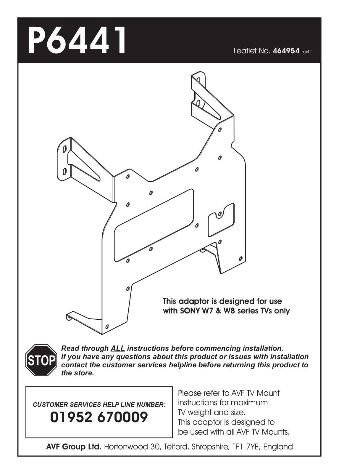 AVF Group P6441 User Manual