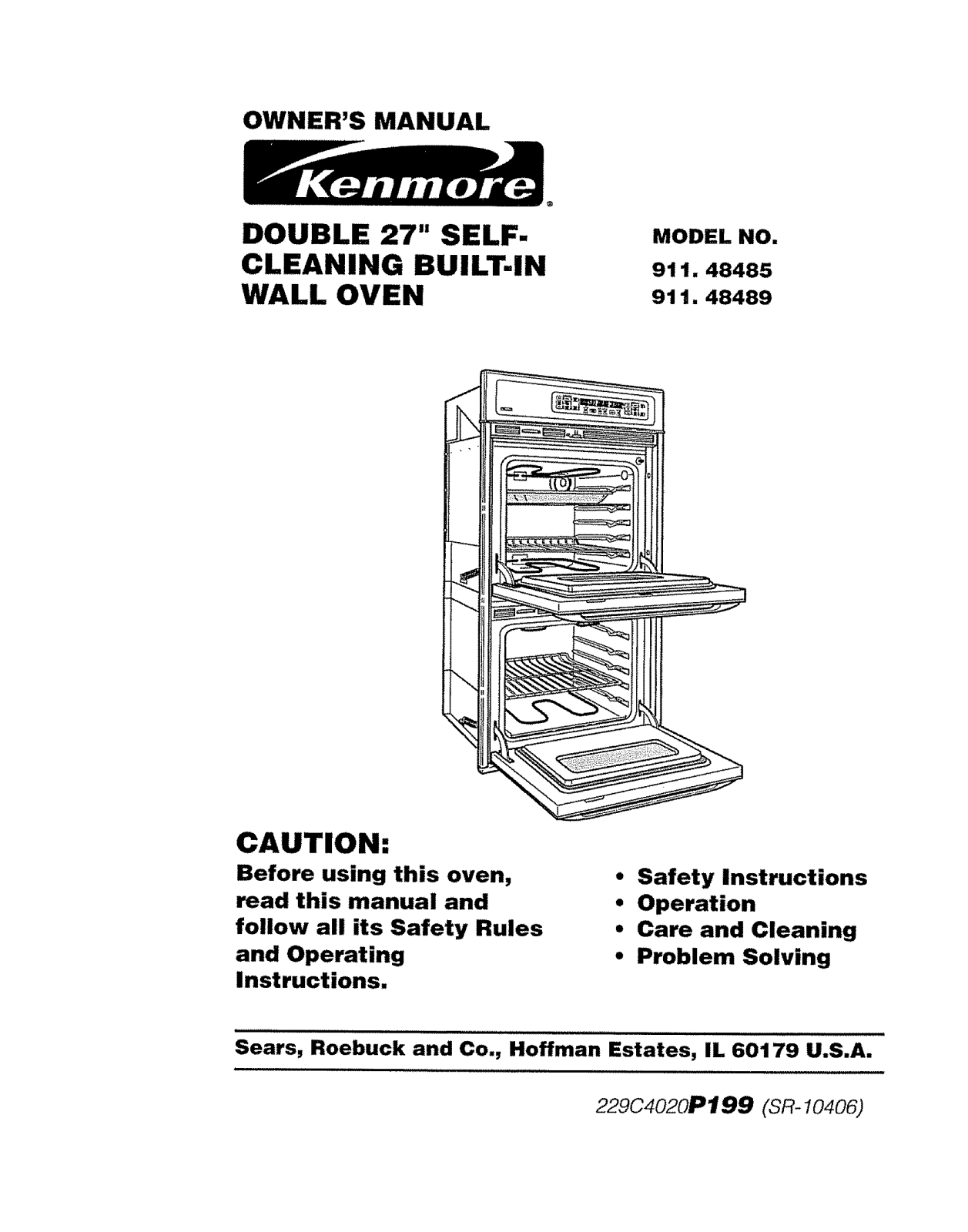 Kenmore 91147642100, 91147649100, 91148485890, 91148485991, 91148489890 Owner’s Manual