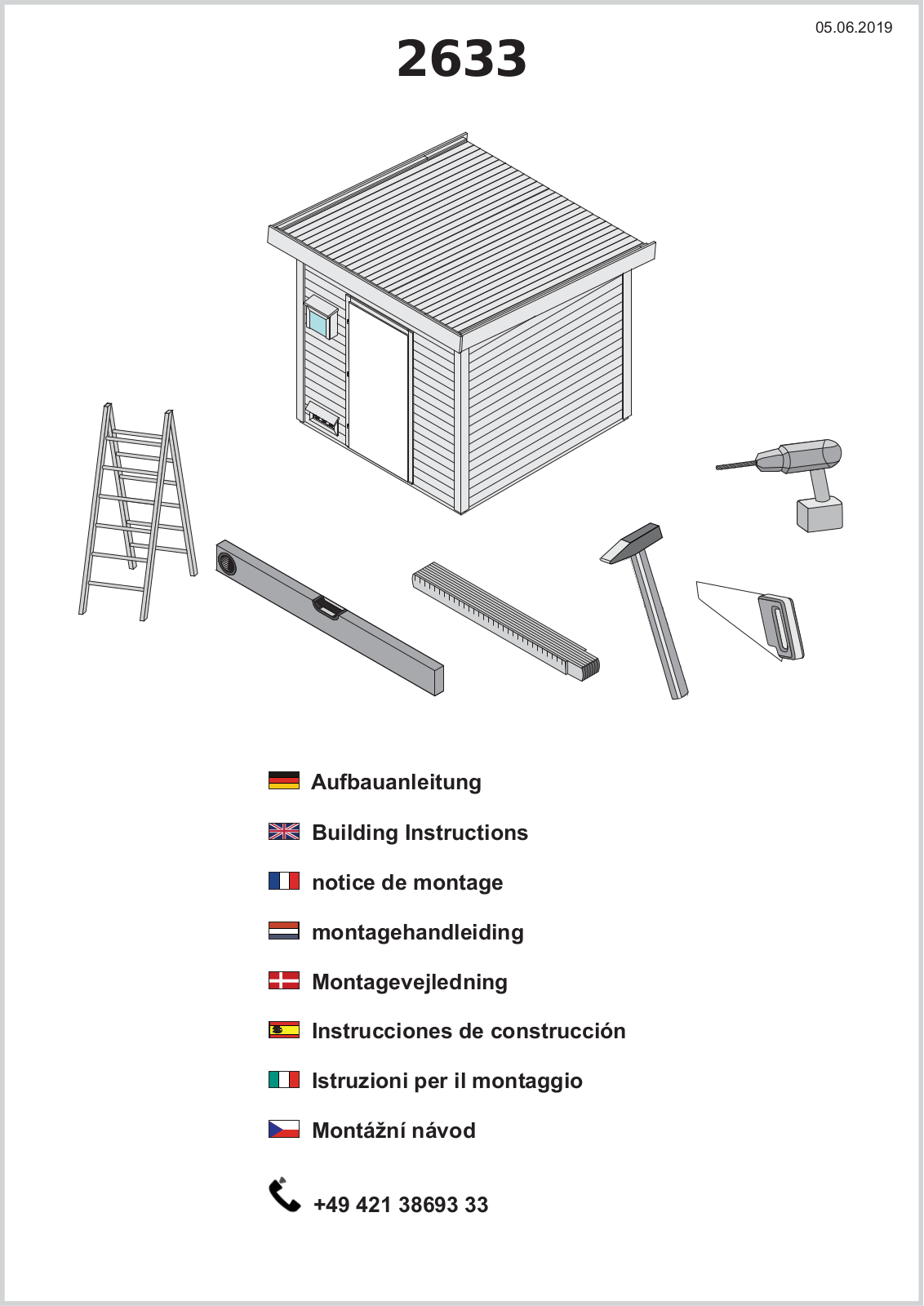 Karibu 2633 Assembly instructions