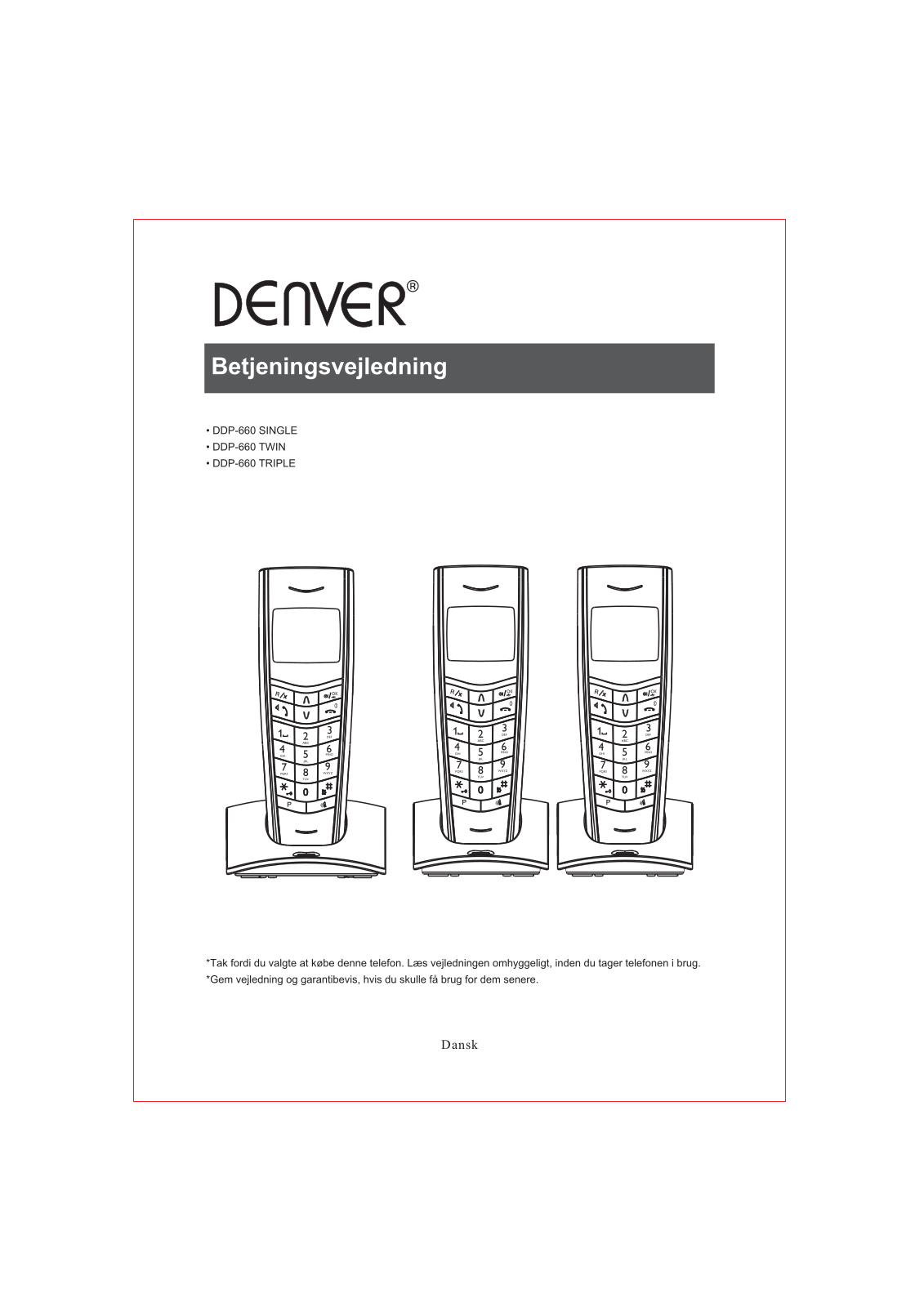 Denver DDP-660 User Manual