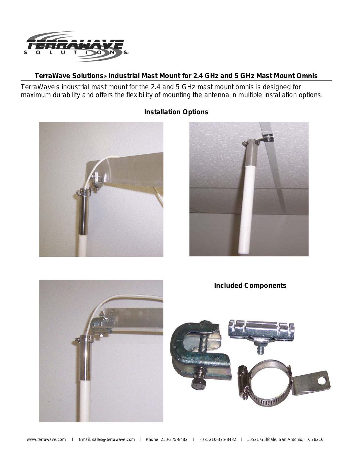 TerraWave TIMASTMOUNT User Manual