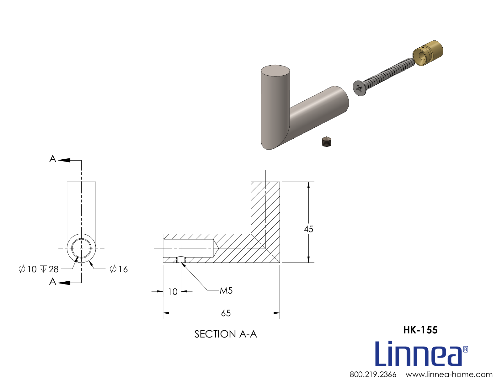 Linnea LNNE8442 Dimensions - ManualMachine.com