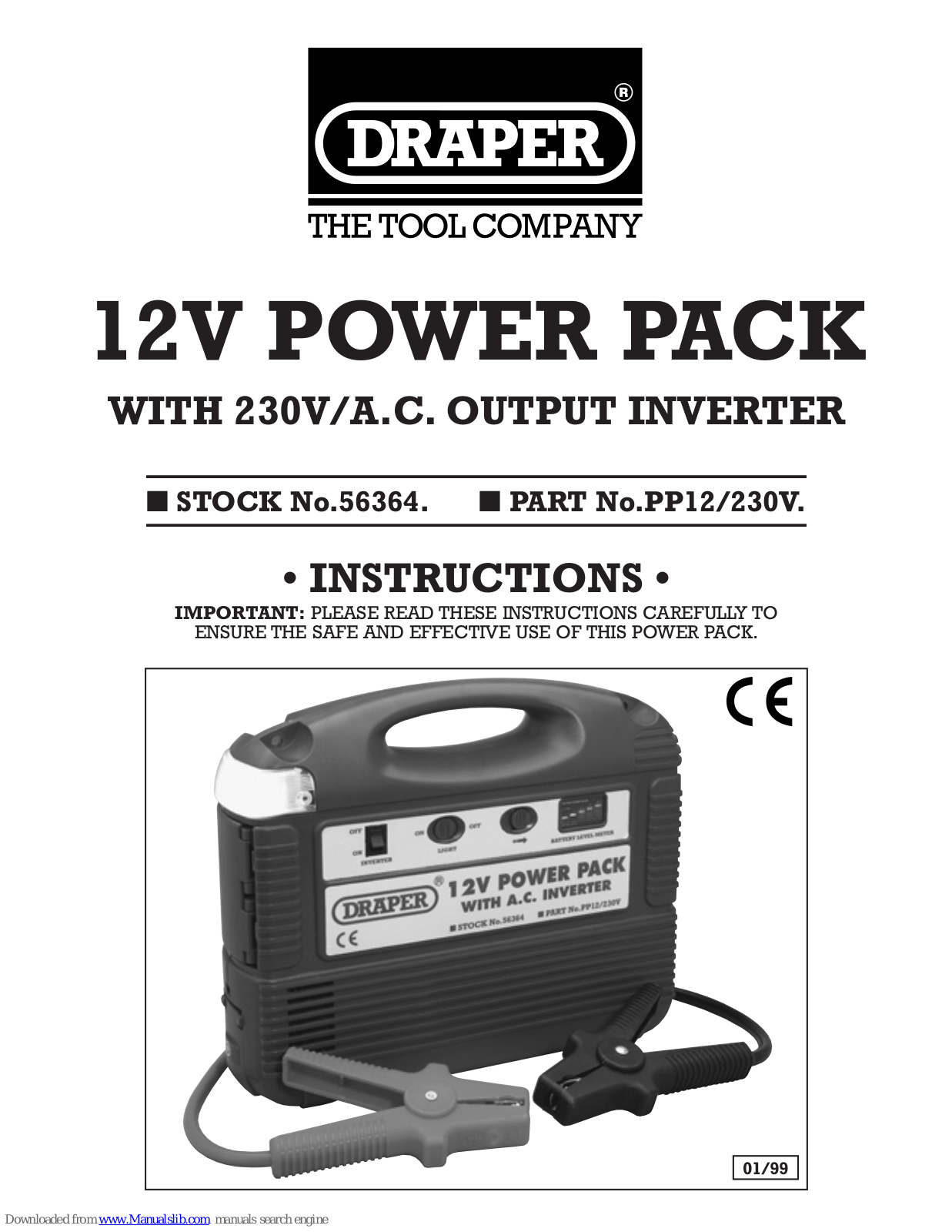 Draper PP12 Instructions Manual - ManualMachine.com