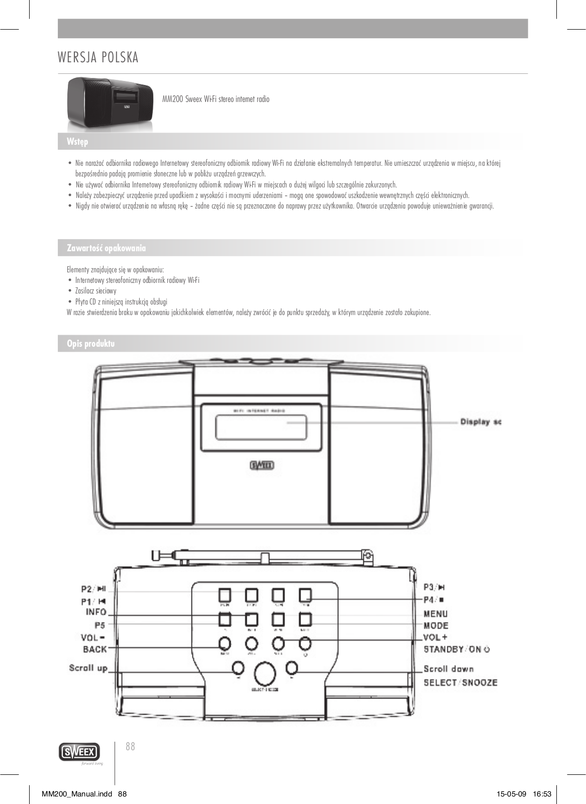 Sweex MM200 QUICK START GUIDE