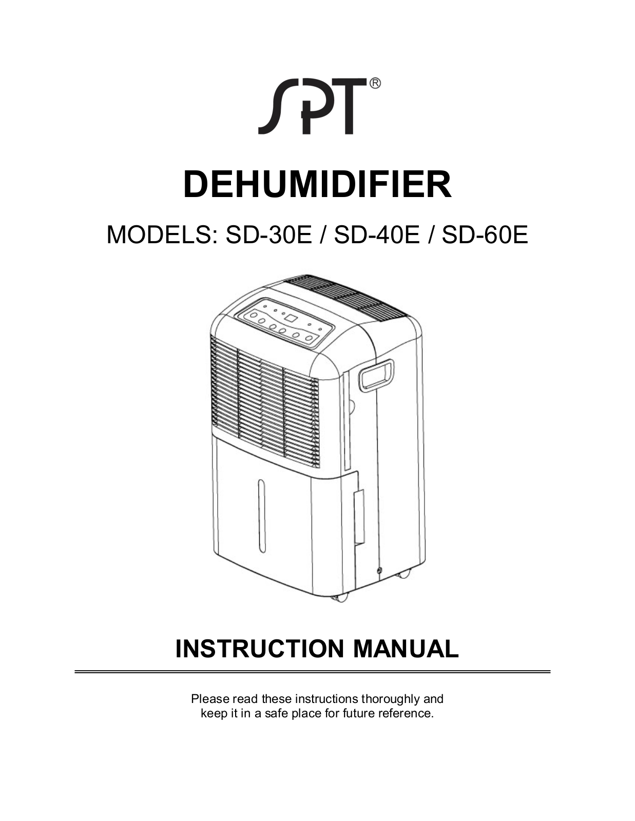 Sunpentown Intl AND 60E, SD 30E, 40E User Manual