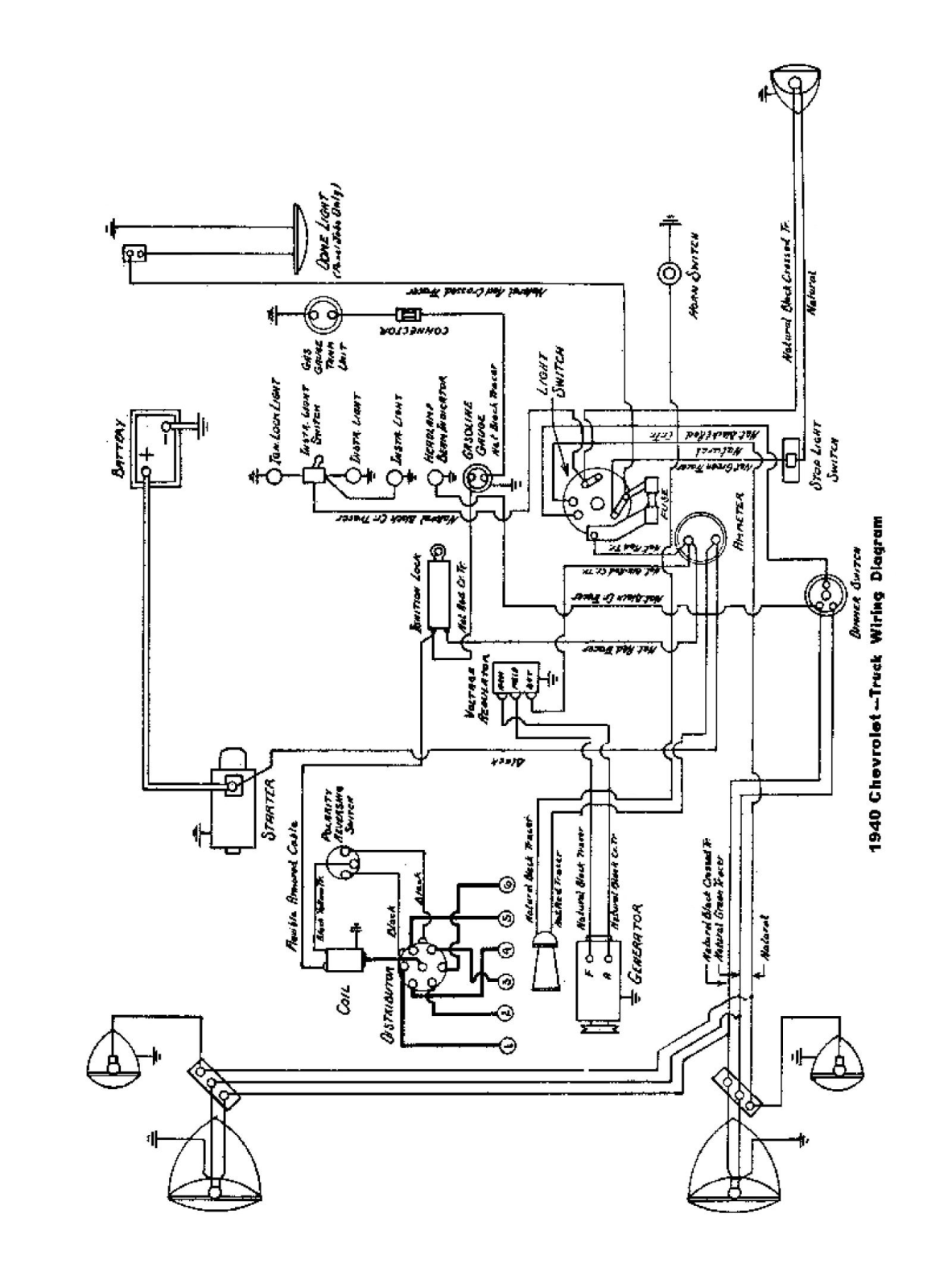 Chevrolet 1940 schematic